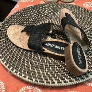 Sam & Libby black flat sandals